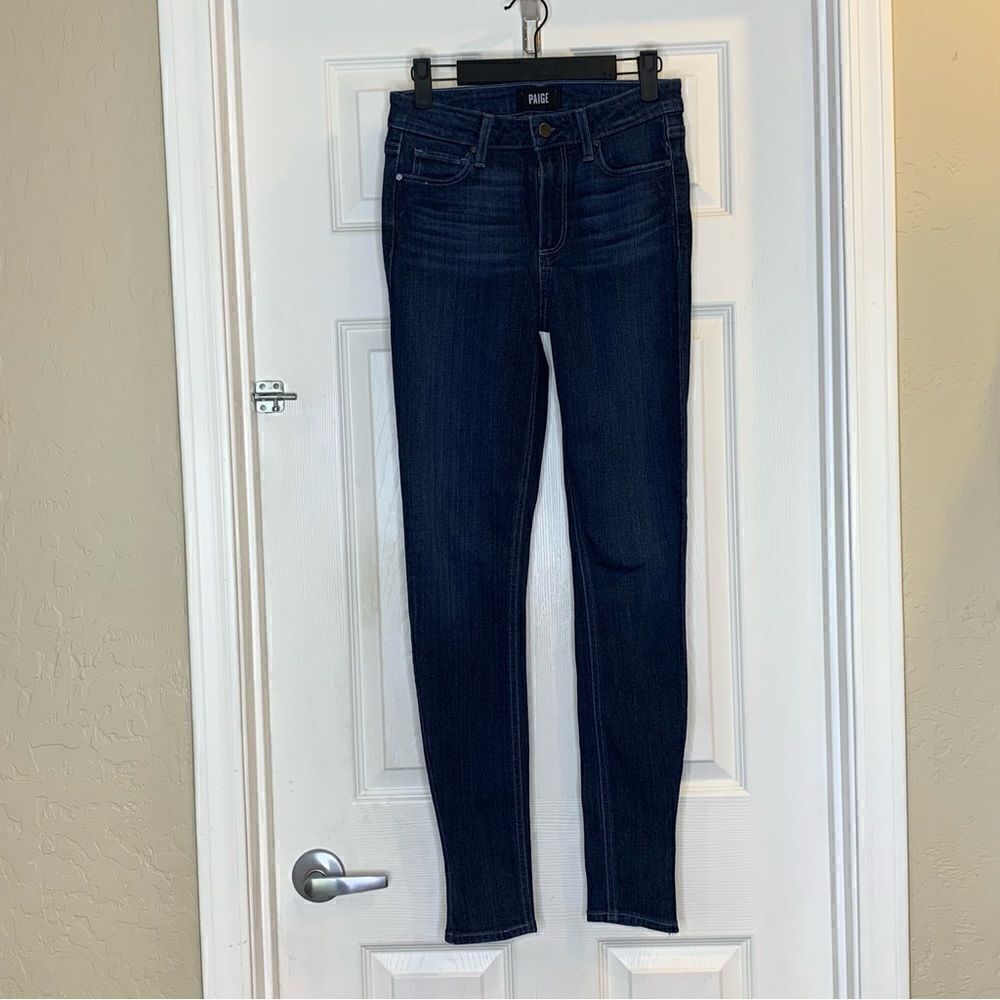 Paige Horton Skinny Jeans Darn Denim Wash Size 26